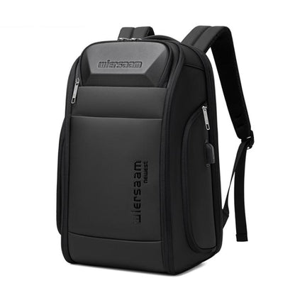 Wiersaam Men Waterproof Anti-Theft Business Backpack Travel Laptop Bag With USB Charging Port & Password Lock, Large, Middle, Small