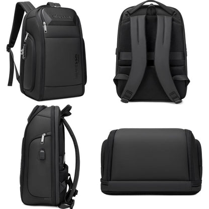 Wiersaam Men Waterproof Anti-Theft Business Backpack Travel Laptop Bag With USB Charging Port & Password Lock, Large, Middle, Small