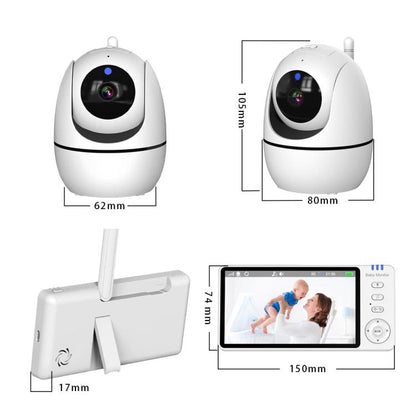 5 inch 1080P HD Baby Watcher Baby Monitor Camera, US Plug, EU Plug, UK Plug, AU Plug