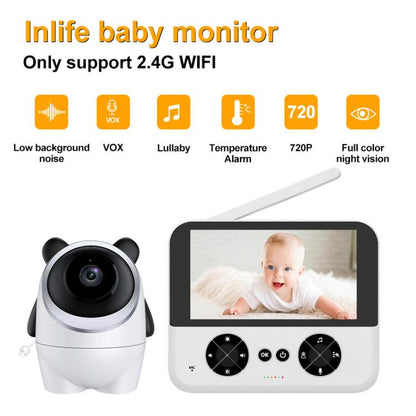 4.3 Inch IPS HD Display 720P Baby Monitor, US Plug, EU Plug, UK Plug, AU Plug