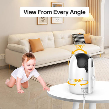 5 inch LCD Screen Auto Night Vision Baby Monitor, US Plug, EU Plug, UK Plug, AU Plug