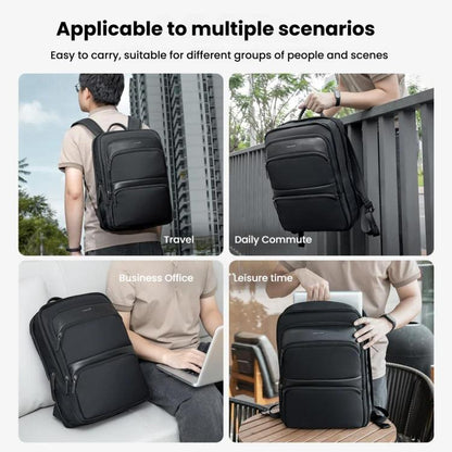 Men Expandable Waterproof Lightweight Laptop Backpack With Floating Zipper, Tigernu T-B9121  15.6 Inch, Tigernu T-B9121  17 Inch