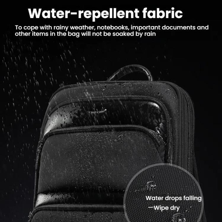 Men Expandable Waterproof Lightweight Laptop Backpack With Floating Zipper, Tigernu T-B9121  15.6 Inch, Tigernu T-B9121  17 Inch