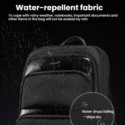 Men Expandable Waterproof Lightweight Laptop Backpack With Floating Zipper, Tigernu T-B9121  15.6 Inch, Tigernu T-B9121  17 Inch