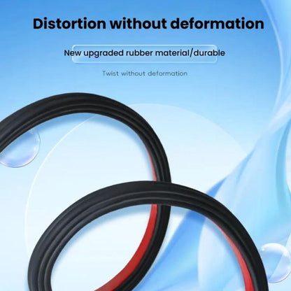 Three-layer Eight-hole Car Door Seam Waterproof Sealing Sound Insulation Strip, For Car Door 5m