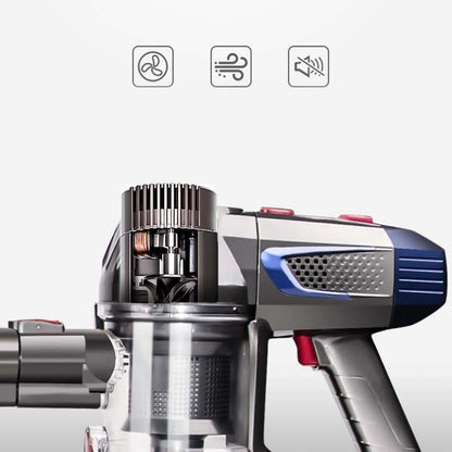For ZEKAI K7 Vacuum Cleaner Replacement Parts, 5pcs Hepa Filter, EU Plug Charger, Dust Bin, Floor Brush, Conductive Tube, Telescopic Tube, Cyclone Cone, Mite Removal Brush, Frame, Motor Cover, 5pcs 2-in-1 Flat Suction, Roller Brush