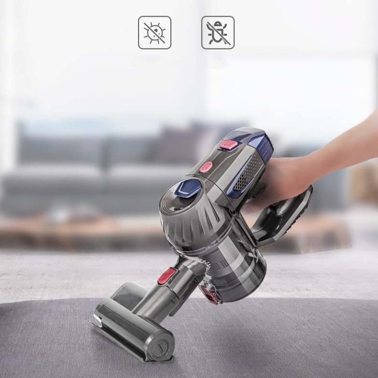 For ZEKAI K7 Vacuum Cleaner Replacement Parts, 5pcs Hepa Filter, EU Plug Charger, Dust Bin, Floor Brush, Conductive Tube, Telescopic Tube, Cyclone Cone, Mite Removal Brush, Frame, Motor Cover, 5pcs 2-in-1 Flat Suction, Roller Brush