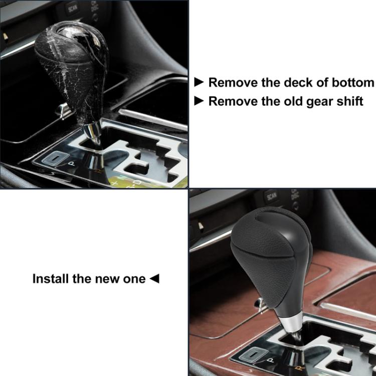 For Toyota / Lexus Thread 8mm Universal Car Auto Shift Shifter Handball, Black