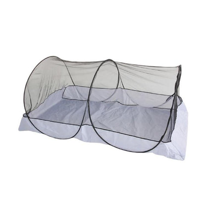 Camping Outdoor Gathering Mosquito Net Free Installation Portable Travel Encrypted Mesh Anti-mosquito Tent, Black Mesh, White Mesh