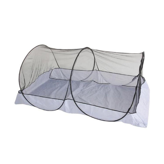 Camping Outdoor Gathering Mosquito Net Free Installation Portable Travel Encrypted Mesh Anti-mosquito Tent, Black Mesh, White Mesh