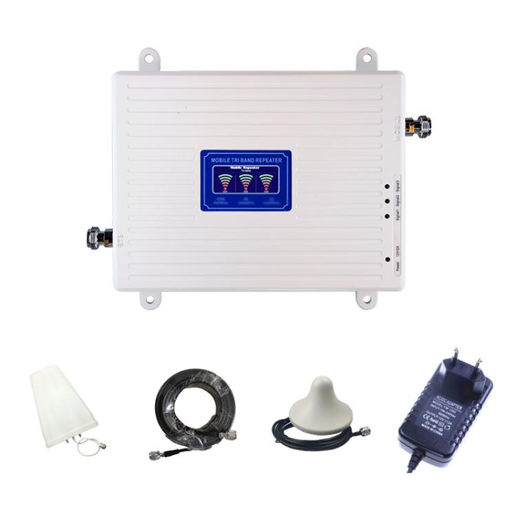 Triple-Band 900/1800/2100 Mobile Phone Signal Reception Booster Amplifier, UK Plug, US Plug, EU Plug