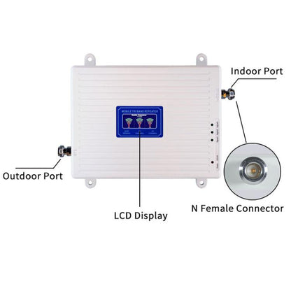 Triple-Band 900/1800/2100 Mobile Phone Signal Reception Booster Amplifier, UK Plug, US Plug, EU Plug