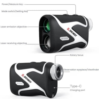 Handheld OLED Rangefinder Telescope Golf Rangefinder, SNDWAY SW-1000D 1000M, SNDWAY SW-1500D 1500M, SNDWAY SW-2000D 2000M
