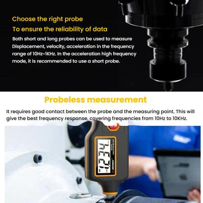 Digital Vibrometer Motor Fault Detector Mechanical Vibration Measurement, SW-63A