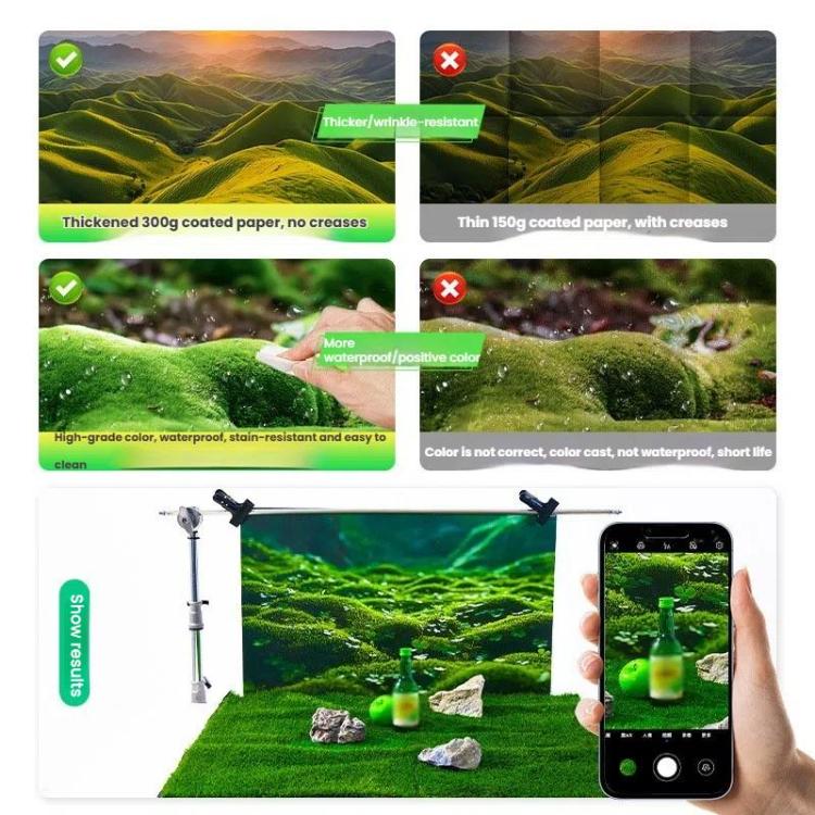 57 x 87cm Double-sided 3D Forest Photography Background Paper Photography Props