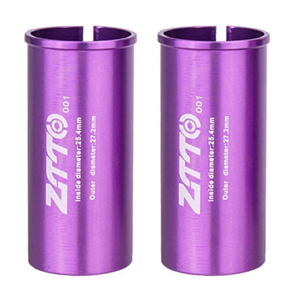 2pcs ZTTO Bicycle Seat Post Conversion Sleeve Reducer Cover, 25.4-27.2mm 001, 27.2-28.6mm 003, 27.2-30.4mm 004, 27.2-30.8mm 005, 27.2-31.6mm 006, 27.2-33.9mm 007, 31.8-34.9mm 008, 30.9-31.6mm 009, 25.4-30.9mm 010, 25.4-31.6mm 011, 27.2-30mm 012...