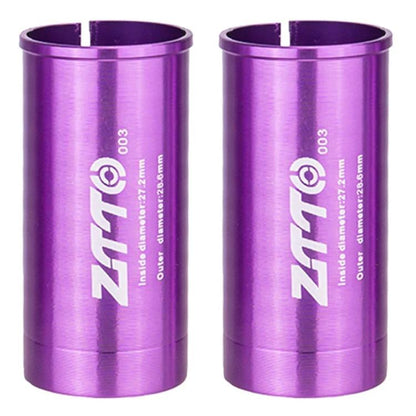 2pcs ZTTO Bicycle Seat Post Conversion Sleeve Reducer Cover, 25.4-27.2mm 001, 27.2-28.6mm 003, 27.2-30.4mm 004, 27.2-30.8mm 005, 27.2-31.6mm 006, 27.2-33.9mm 007, 31.8-34.9mm 008, 30.9-31.6mm 009, 25.4-30.9mm 010, 25.4-31.6mm 011, 27.2-30mm 012...