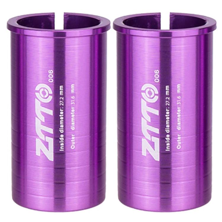 2pcs ZTTO Bicycle Seat Post Conversion Sleeve Reducer Cover, 25.4-27.2mm 001, 27.2-28.6mm 003, 27.2-30.4mm 004, 27.2-30.8mm 005, 27.2-31.6mm 006, 27.2-33.9mm 007, 31.8-34.9mm 008, 30.9-31.6mm 009, 25.4-30.9mm 010, 25.4-31.6mm 011, 27.2-30mm 012...