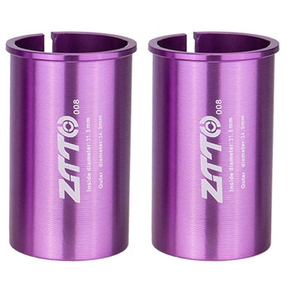 2pcs ZTTO Bicycle Seat Post Conversion Sleeve Reducer Cover, 25.4-27.2mm 001, 27.2-28.6mm 003, 27.2-30.4mm 004, 27.2-30.8mm 005, 27.2-31.6mm 006, 27.2-33.9mm 007, 31.8-34.9mm 008, 30.9-31.6mm 009, 25.4-30.9mm 010, 25.4-31.6mm 011, 27.2-30mm 012...