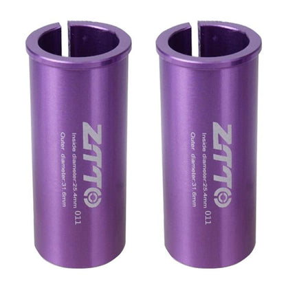 2pcs ZTTO Bicycle Seat Post Conversion Sleeve Reducer Cover, 25.4-27.2mm 001, 27.2-28.6mm 003, 27.2-30.4mm 004, 27.2-30.8mm 005, 27.2-31.6mm 006, 27.2-33.9mm 007, 31.8-34.9mm 008, 30.9-31.6mm 009, 25.4-30.9mm 010, 25.4-31.6mm 011, 27.2-30mm 012...