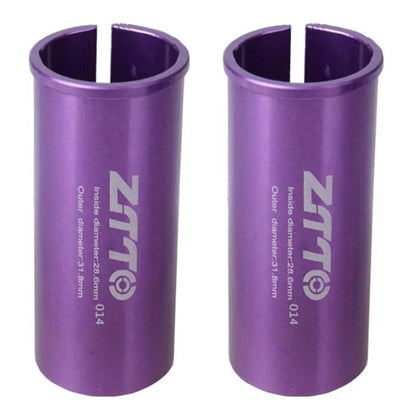 2pcs ZTTO Bicycle Seat Post Conversion Sleeve Reducer Cover, 25.4-27.2mm 001, 27.2-28.6mm 003, 27.2-30.4mm 004, 27.2-30.8mm 005, 27.2-31.6mm 006, 27.2-33.9mm 007, 31.8-34.9mm 008, 30.9-31.6mm 009, 25.4-30.9mm 010, 25.4-31.6mm 011, 27.2-30mm 012...
