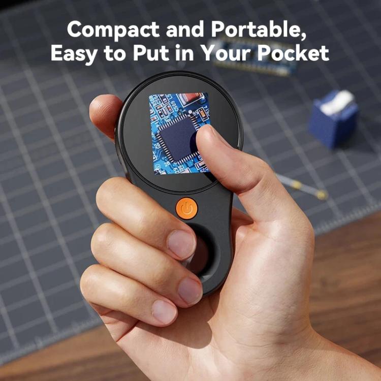 Portable Inspection Jewelry Painting Repair Optical Microscope Mini Primary Secondary Students Experiment Science Apparatus, Black, White, Black+32G, White+32G