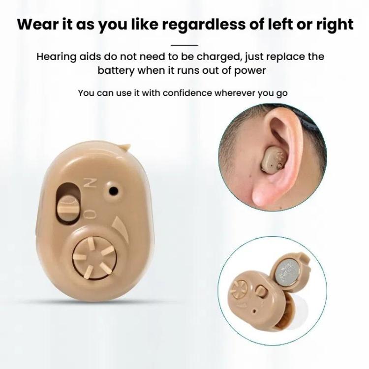 Hearing Aid Sound Amplifier Elderly Noise Reduction Sound Collector Hearing Aid Accessories, Battery Model