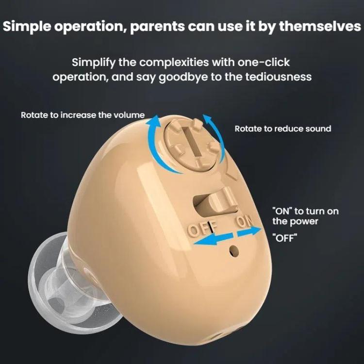 Hearing Aid Sound Amplifier Elderly Noise Reduction Sound Collector Hearing Aid Accessories, Battery Model