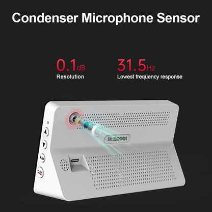 Desktop Noise Meter Temperature and Humidity Meter Decibel Meter Environmental Noise Monitor, SW-525S