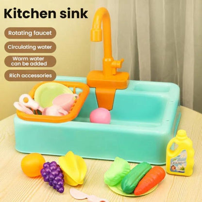 Dishwasher Toys Puzzle Girls Out Of Water Kitchen Simulation Kids Play House Cooking Toys