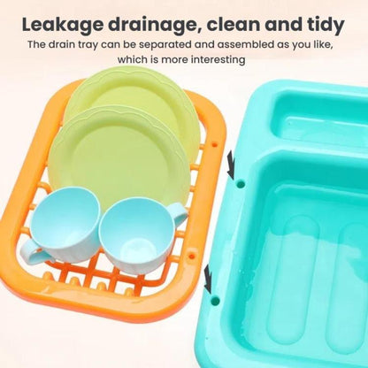 Dishwasher Toys Puzzle Girls Out Of Water Kitchen Simulation Kids Play House Cooking Toys