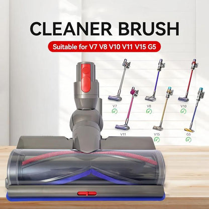 Adjustable Suction Floor Brush for Dyson V7 / V8 / V10 / V11 / V15 / G5 Vacuum Cleaners, Direct Drive Bristle Roller, Soft Roller, Direct Drive Head+Soft Roller Set, Soft Head+Bristle Roller Set