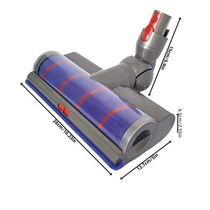 Adjustable Suction Floor Brush for Dyson V7 / V8 / V10 / V11 / V15 / G5 Vacuum Cleaners, Direct Drive Bristle Roller, Soft Roller, Direct Drive Head+Soft Roller Set, Soft Head+Bristle Roller Set