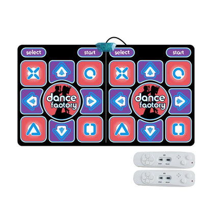 Wired Dance Mat With Motion Sensor - Dual Player Fitness Gaming Rug For TV & PC, Supports TF Card AV Interface, EU Plug, 040, 039