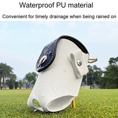 PGM QJ008 Unisex Portable Magnetic Closure Golf Ball Storage Belt Pouch