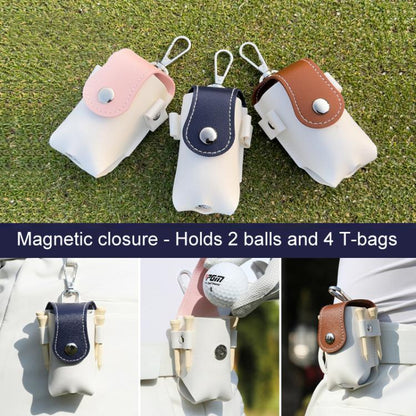 PGM QJ008 Unisex Portable Magnetic Closure Golf Ball Storage Belt Pouch