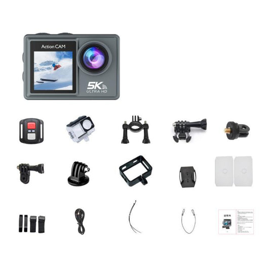 5K Action Camera Anti-Shake Outdoor HD Shooting Cycling Recorder Under Dive Camera, M40TR With Touch Screen + Remote Control, M40TRW With Touch Screen + Integrated Remote-Controlled Microphone