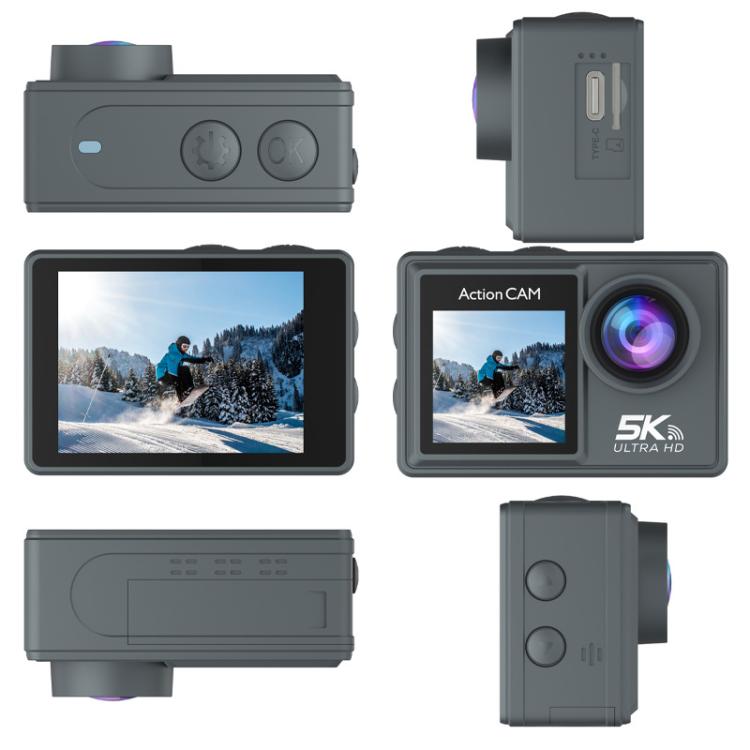 5K Action Camera Anti-Shake Outdoor HD Shooting Cycling Recorder Under Dive Camera, M40TR With Touch Screen + Remote Control, M40TRW With Touch Screen + Integrated Remote-Controlled Microphone