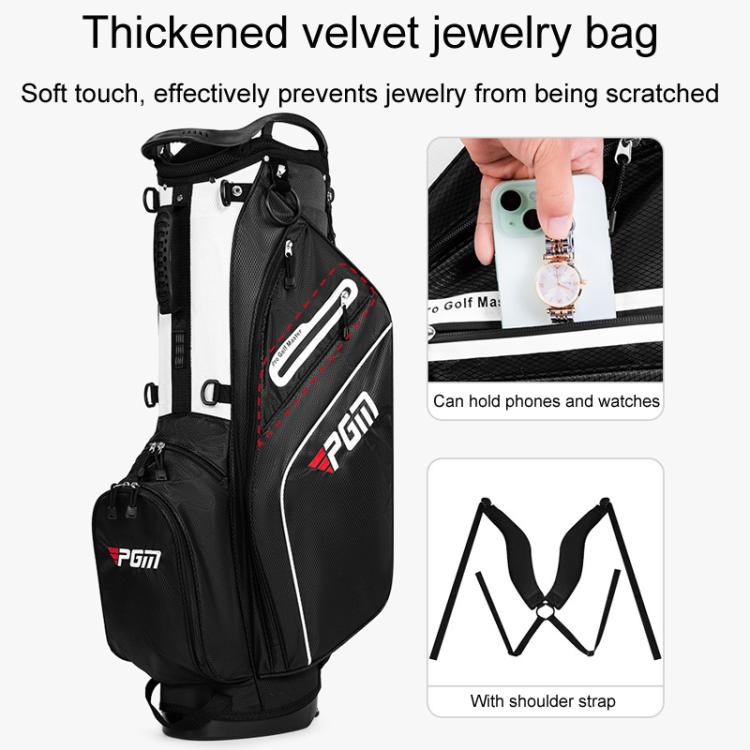 PGM QB147 Lightweight Protable Double Shoulder Golf Clubs Bag Unisex Holder Pack With 14 Slots For Poles