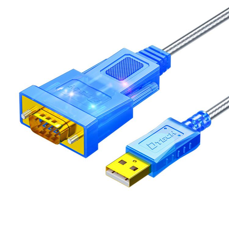 DTECH  DT-5011 USB 2.0 to RS232 Serial Adapter Cable, FT232 & ZT213 Dual-Chip with LED Indicator, 0.5m, 1m, 1.5m, 2m, 3m, 5m