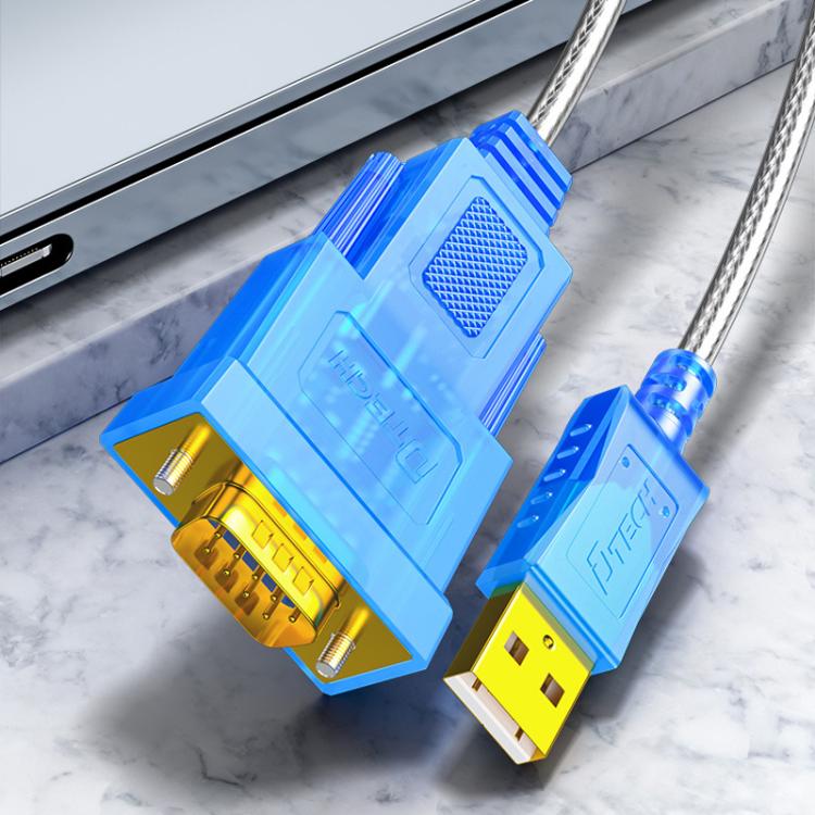 DTECH  DT-5011 USB 2.0 to RS232 Serial Adapter Cable, FT232 & ZT213 Dual-Chip with LED Indicator, 0.5m, 1m, 1.5m, 2m, 3m, 5m