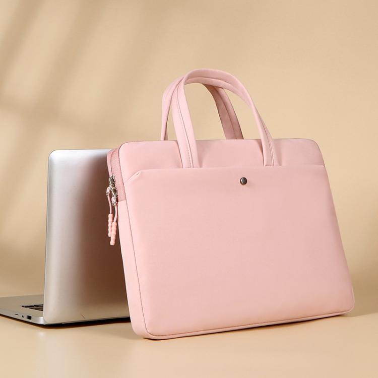 14-14.6inch Universal Laptop Bag Briefcase Women Multifunctional Shockproof Computer Bag, Green, Beige, Pink, Gray, Black, Blue