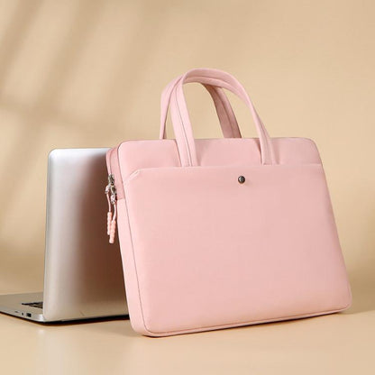 14-14.6inch Universal Laptop Bag Briefcase Women Multifunctional Shockproof Computer Bag, Green, Beige, Pink, Gray, Black, Blue