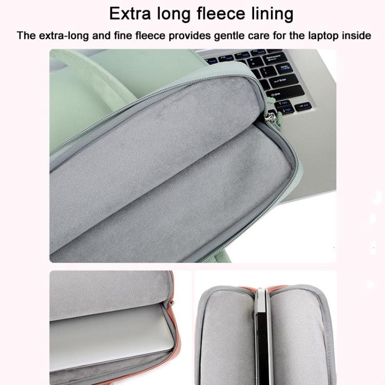 14-14.6inch Universal Laptop Bag Briefcase Women Multifunctional Shockproof Computer Bag, Green, Beige, Pink, Gray, Black, Blue