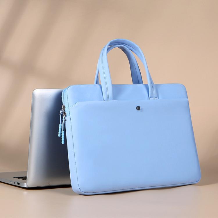 15-15.6inch Universal Laptop Bag Briefcase Multifunctional Shockproof Computer Bag, Pink, Beige, Black, Blue, Gray, Green