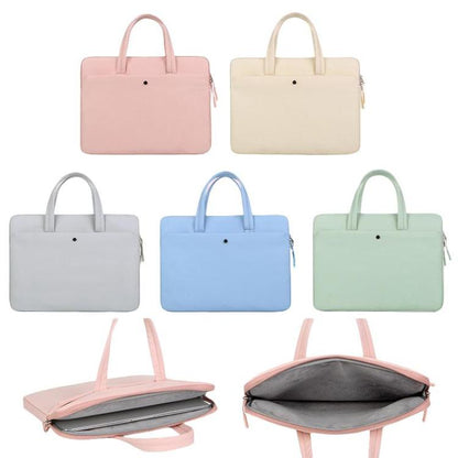15-15.6inch Universal Laptop Bag Briefcase Multifunctional Shockproof Computer Bag, Pink, Beige, Black, Blue, Gray, Green