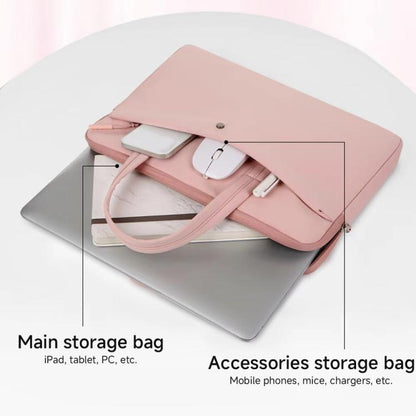15-15.6inch Universal Laptop Bag Briefcase Multifunctional Shockproof Computer Bag, Pink, Beige, Black, Blue, Gray, Green