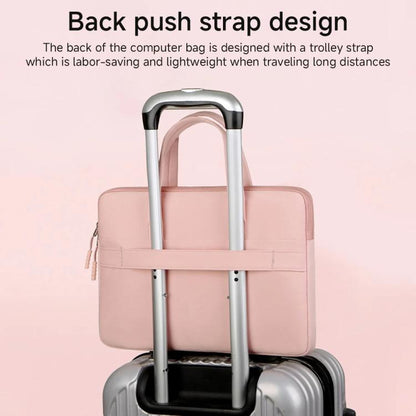 15-15.6inch Universal Laptop Bag Briefcase Multifunctional Shockproof Computer Bag, Pink, Beige, Black, Blue, Gray, Green