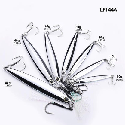 PROBEROS LF144 Zinc Alloy Lure Long-Distance Casting Fast-Draw Spanish Mackerel Mirror Bait, 15g, 20g, 30g, 40g, 60g, 80g, 10g