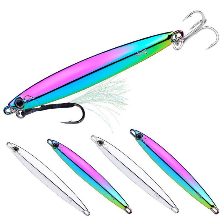 PROBEROS LF144 Zinc Alloy Lure Long-Distance Casting Fast-Draw Spanish Mackerel Mirror Bait, 15g, 20g, 30g, 40g, 60g, 80g, 10g